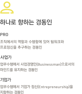 하나로 향하는 경동인